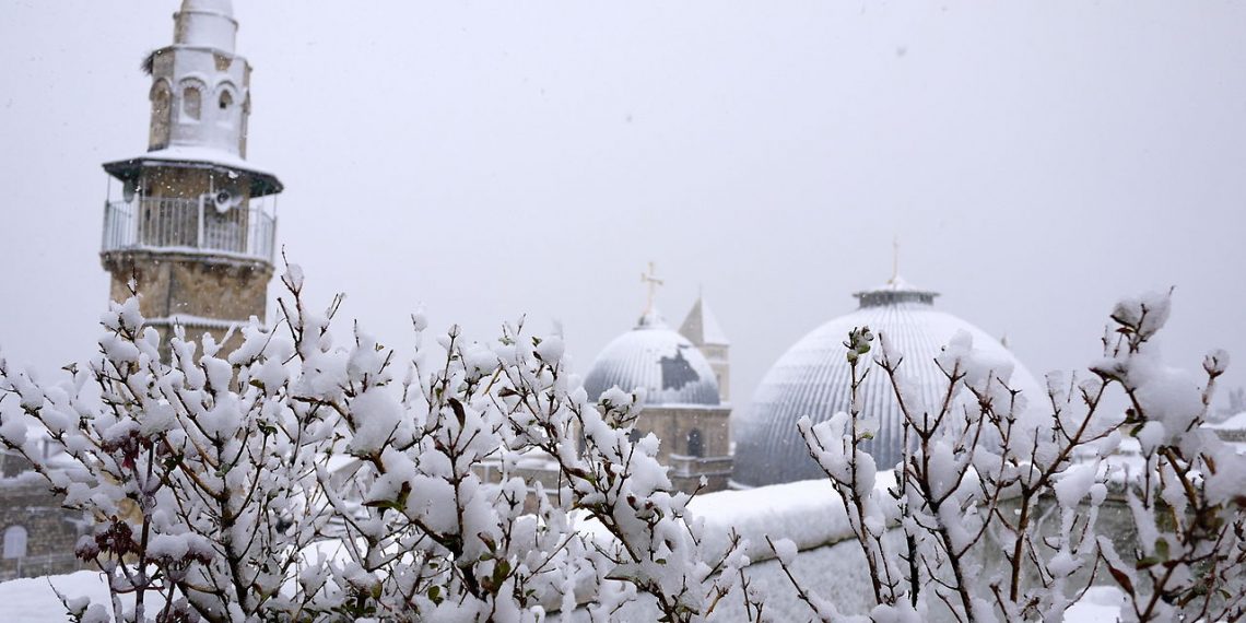 Wikimedia Commons : Snø i Jerusalem