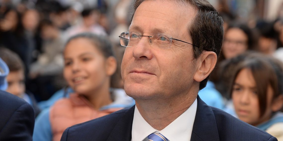 Israels president, IKAJ-venn, Isaac Herzog. Foto: Wikimedia commons.